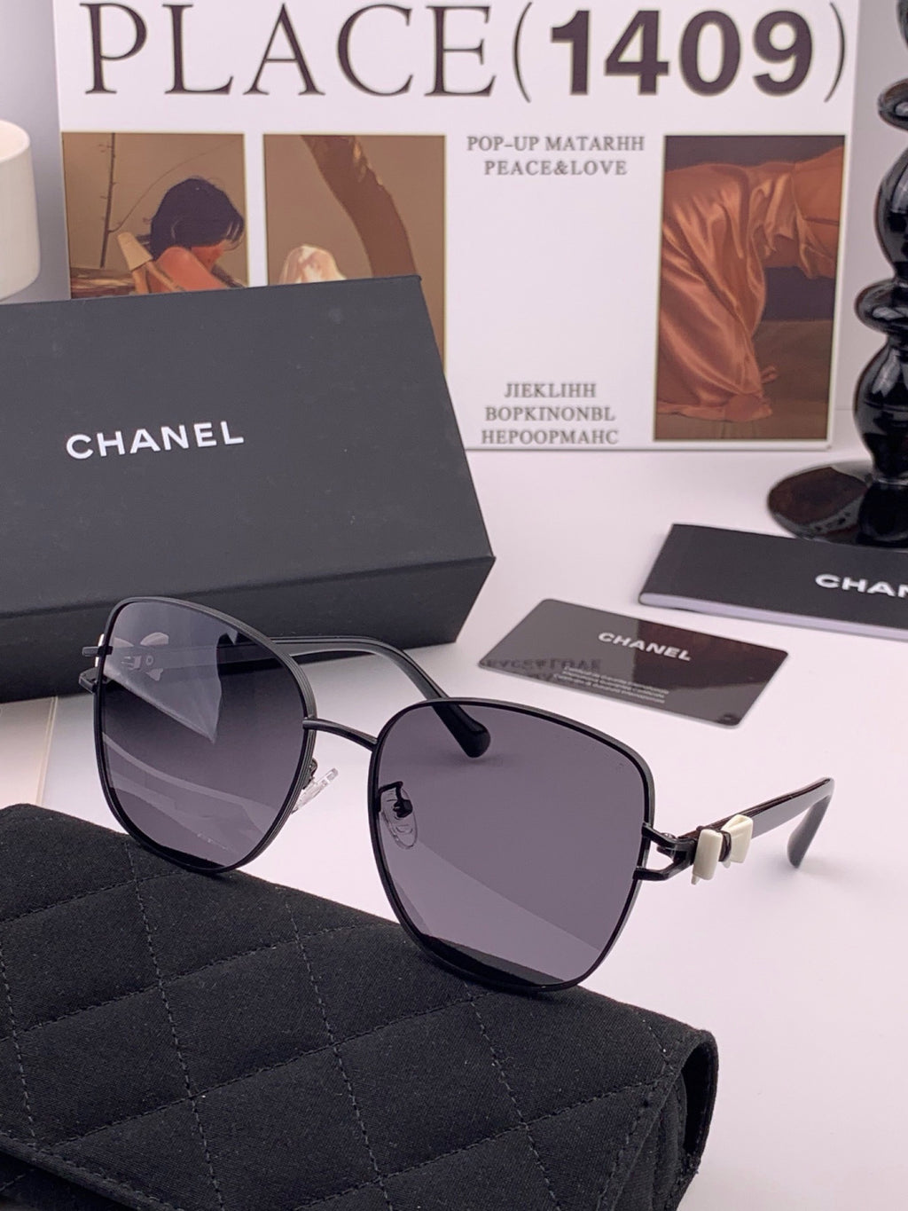 Chanel CH4759 Fashion Black Lens Sunglasses for Men & Women - 448971