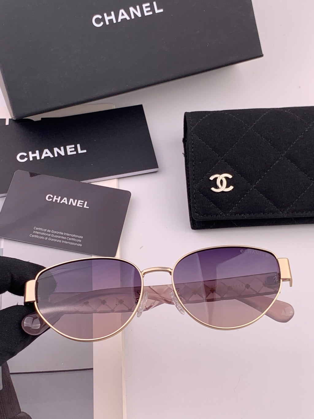 Chanel CH39510 Polarized Fashion Black Lens Sunglasses for Women