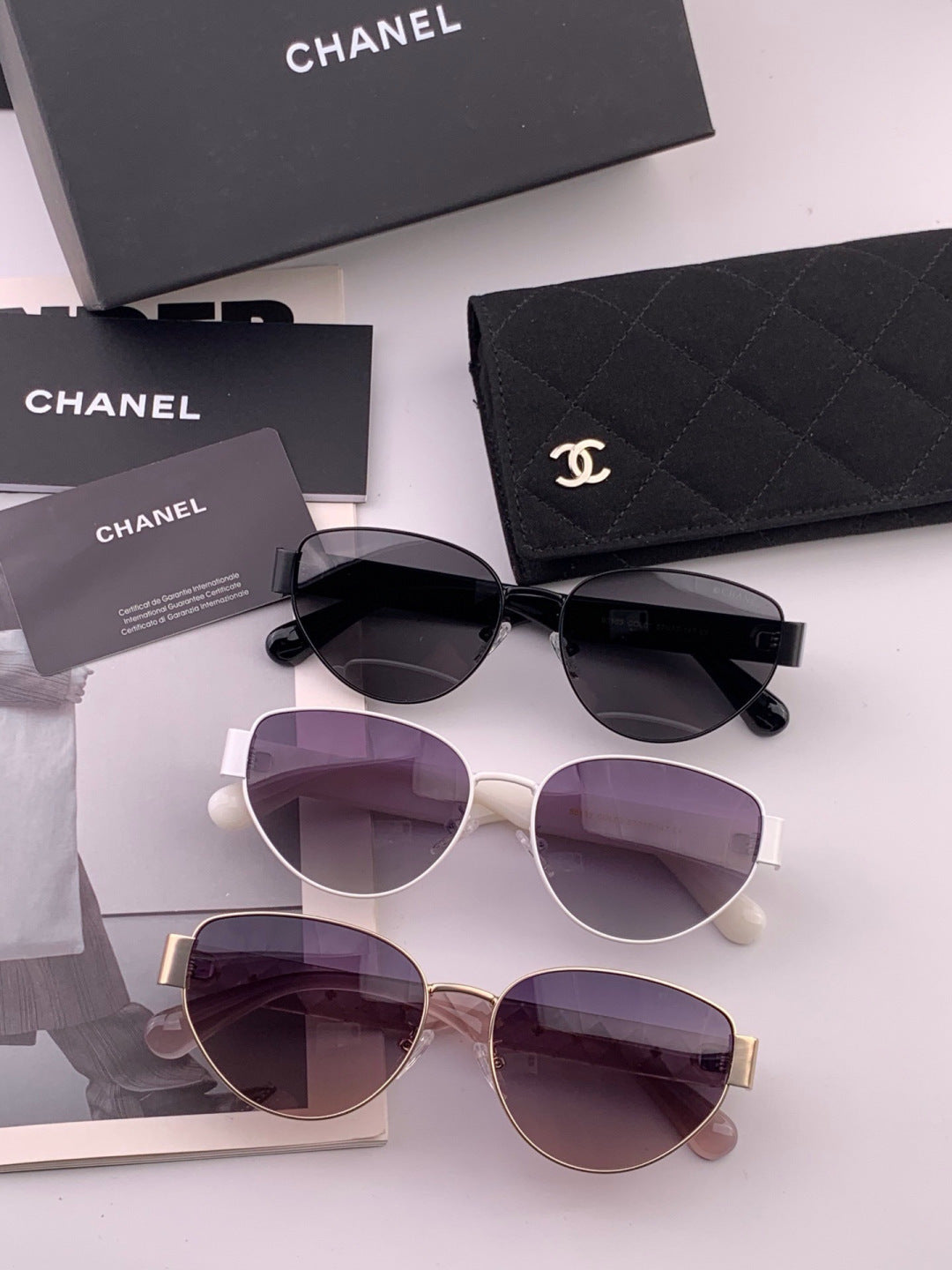 Chanel CH39510 Polarized Fashion Black Lens Sunglasses for Women - detail image 7