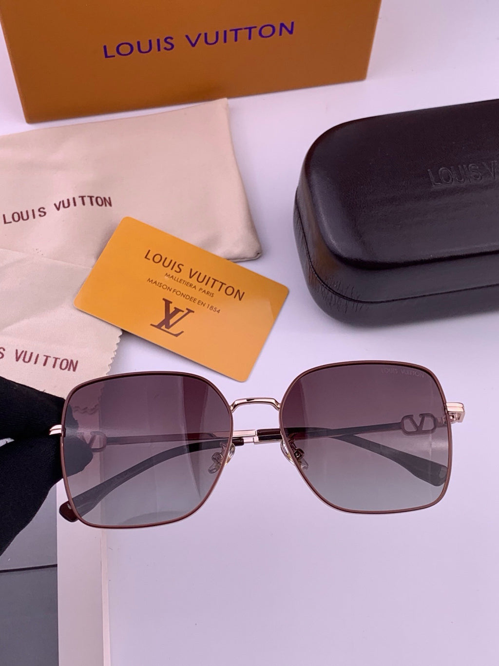 Louis Vuitton L8191 Polarized Aviator Gold Lens Sunglasses for Men & - 448581 - detail image 2