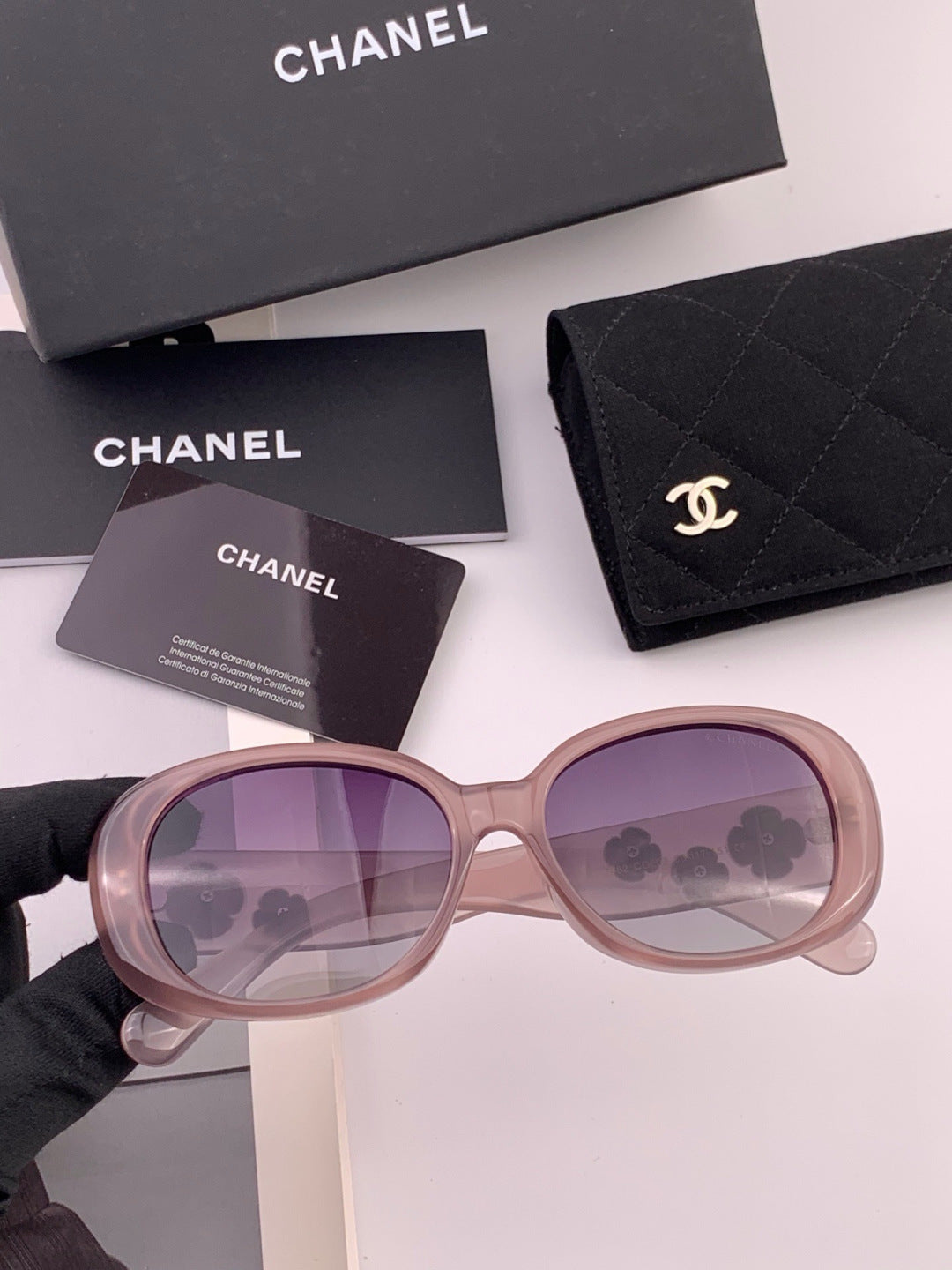 Chanel CH2788 Polarized Round Gold Lens Sunglasses for Men & Women - 448978 - detail image 2
