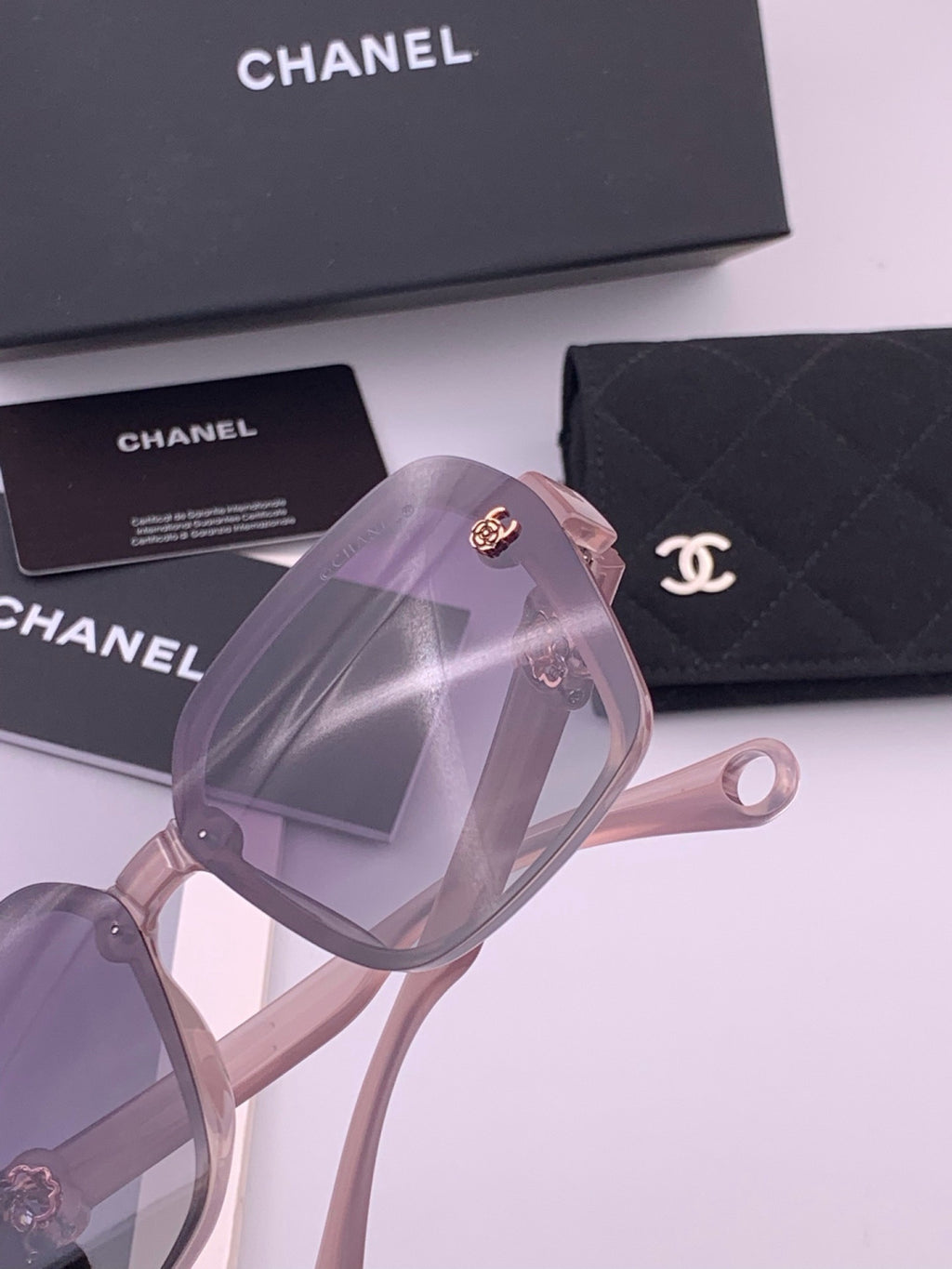 Chanel CH9788 Polarized Oversized Purple Lens Sunglasses for Men & Wo - 448979 - detail image 5
