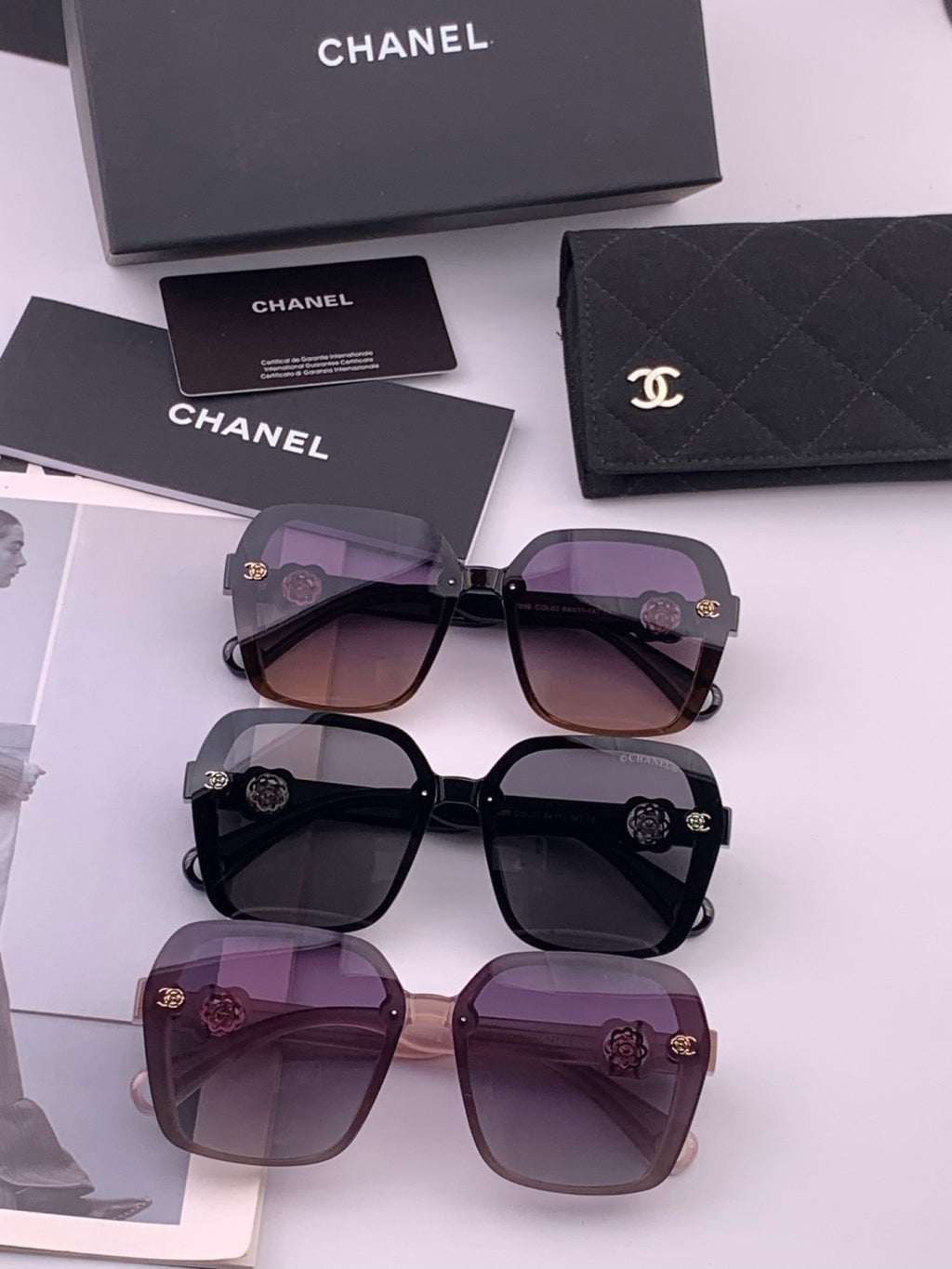 Chanel CH9788 Polarized Oversized Purple Lens Sunglasses for Men & Wo - 448979 - detail image 8