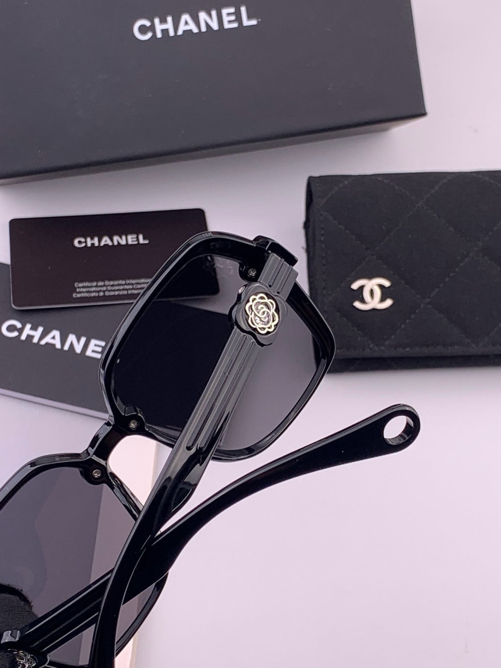 Chanel CH9788 Polarized Oversized Black Lens Sunglasses for Men & Wom - 448980 - detail image 5