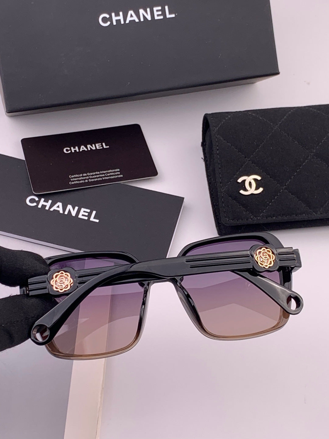 Chanel CH9788 Polarized Oversized Black Lens Sunglasses for Men & Wom - 448981 - detail image 4