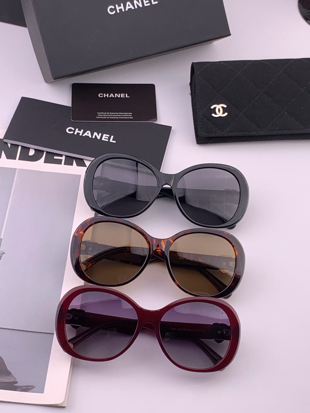 Chanel CH6788 Polarized Oversized Black Lens Sunglasses for Men & Wom - 448984 - detail image 6