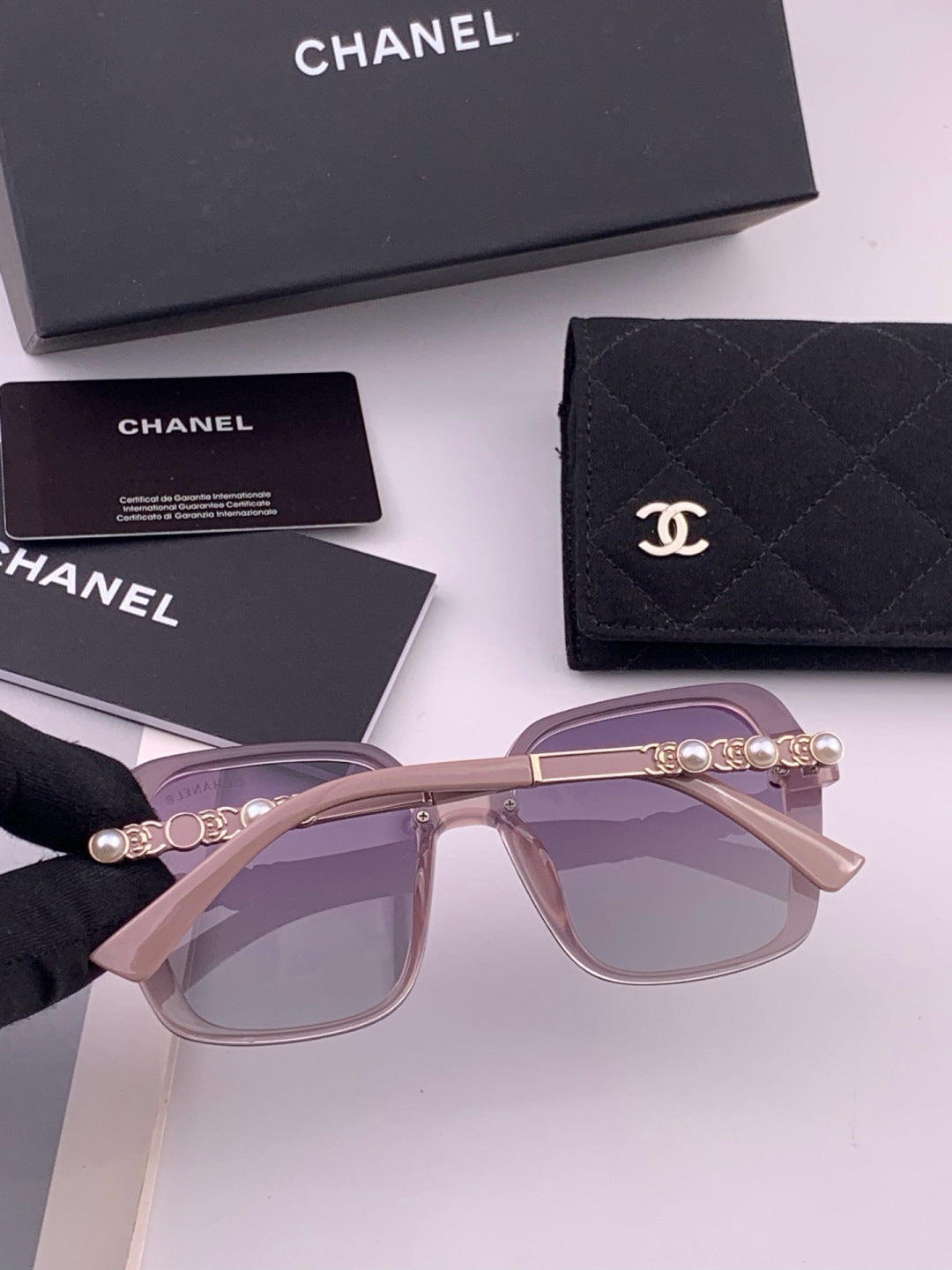 Chanel CH8788 Polarized Oversized Purple Lens Sunglasses for Men & Wo - 448963 - detail image 6