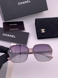 Chanel CH8788 Polarized Oversized Purple Lens Sunglasses for Men & Wo - 448963