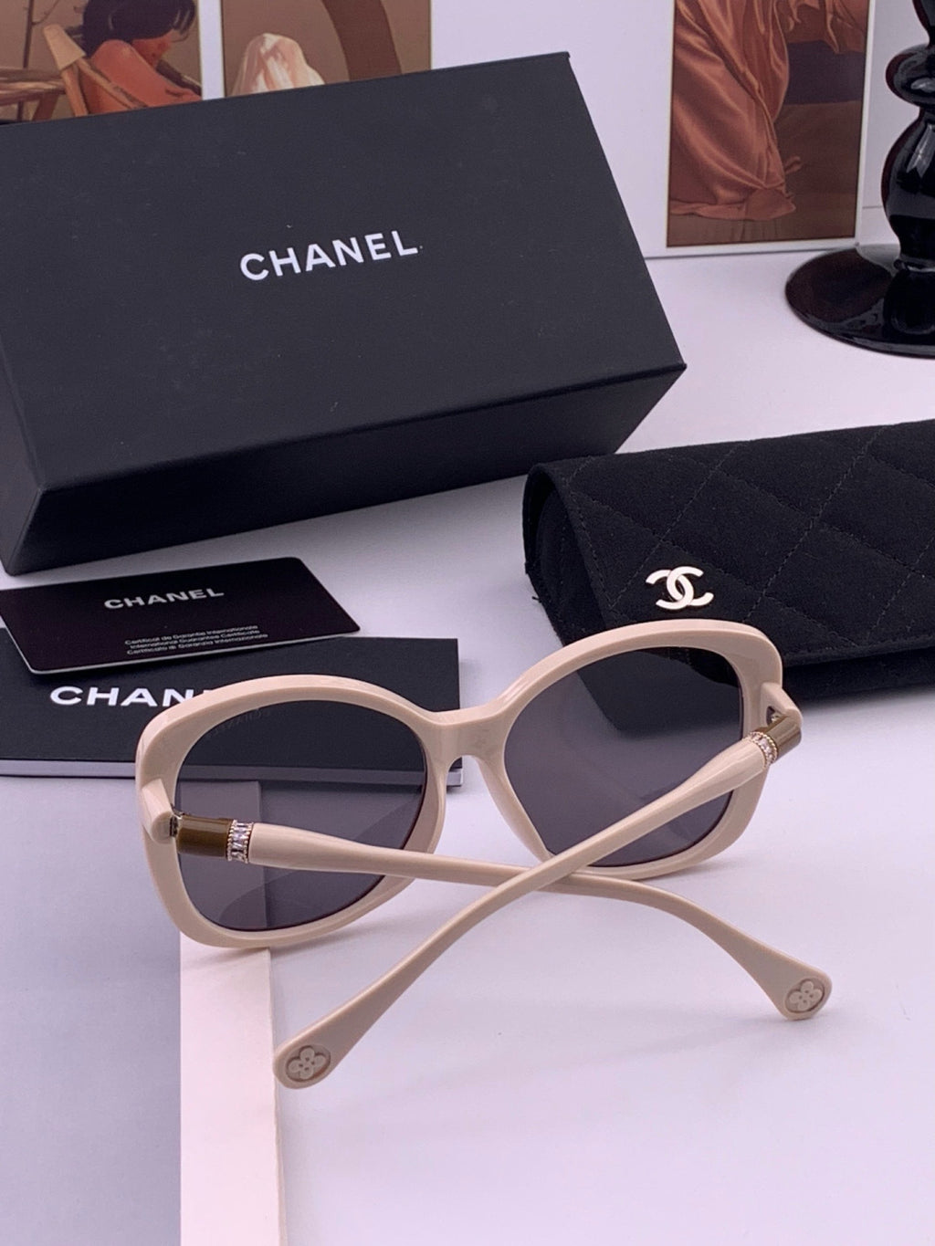 Chanel CH4907 Polarized Square Gray Lens Sunglasses for Women - 448964 - detail image 6