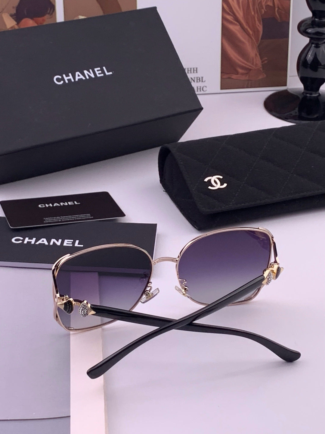 Chanel CH9914 Polarized Fashion Red Lens Sunglasses for Men & Women - 448965 - detail image 6
