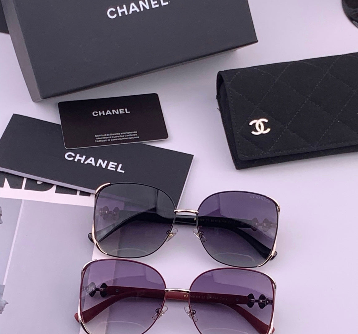 Chanel CH9914 Polarized Fashion Red Lens Sunglasses for Men & Women - 448965 - detail image 7