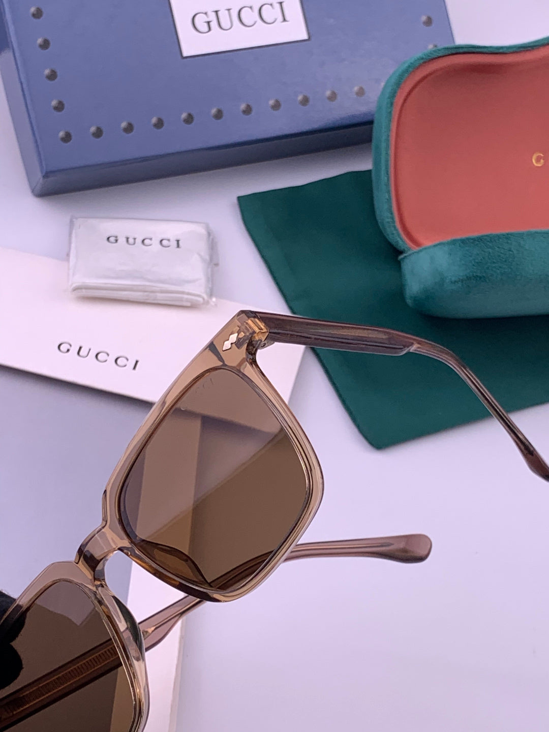 Gucci G0514 Square Brown Lens Sunglasses for Men & Women - 448774 - detail image 3