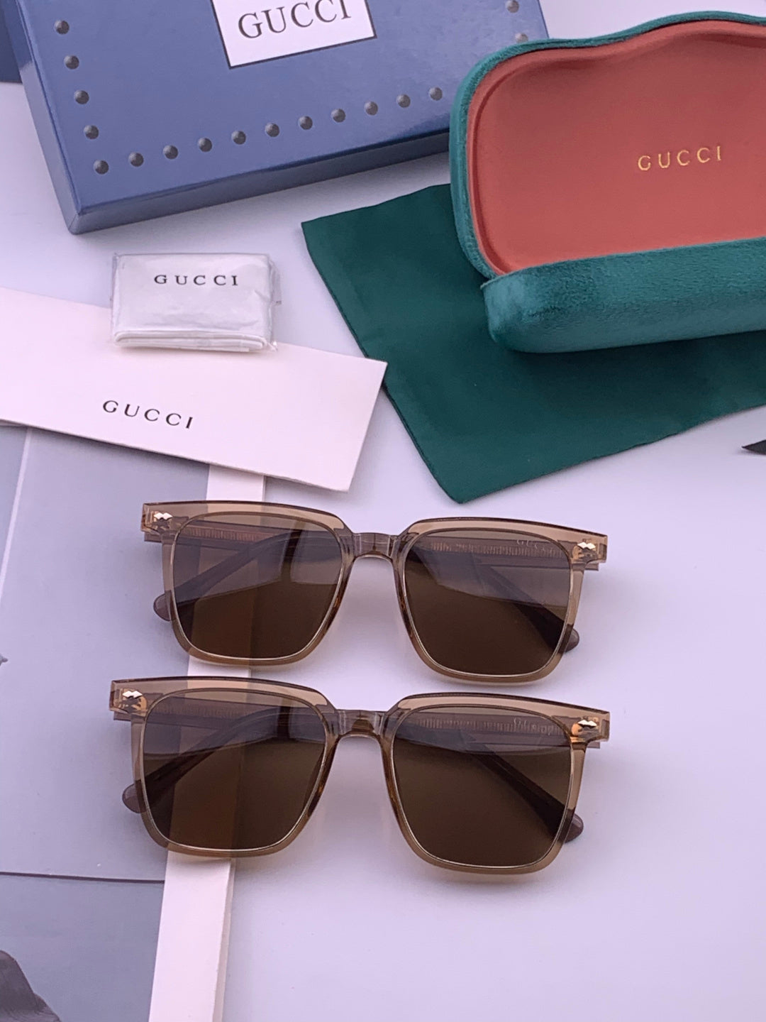 Gucci G0514 Square Brown Lens Sunglasses for Men & Women - 448774 - detail image 7