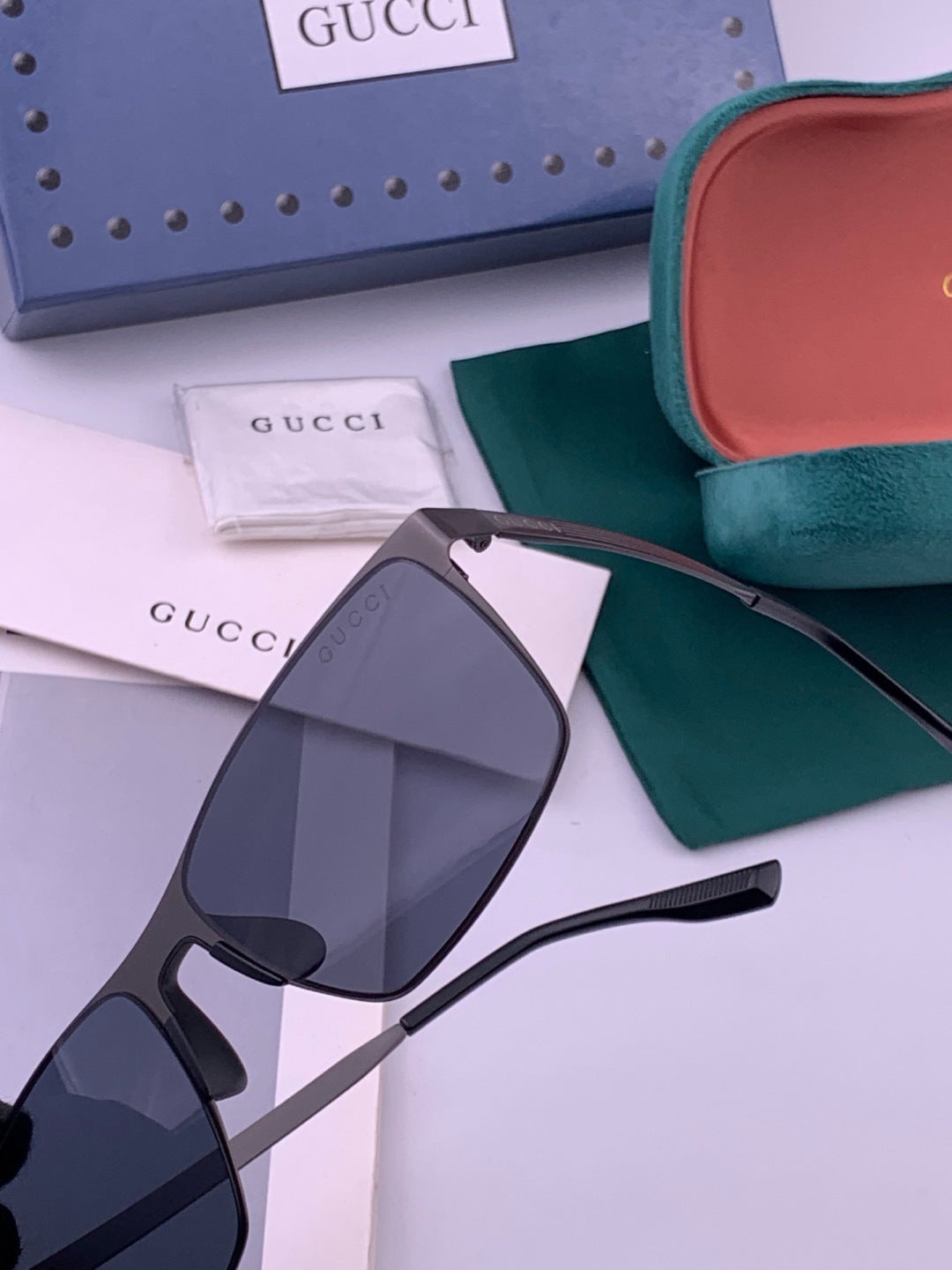 Gucci G6225 Polarized Aviator Gold Lens Sunglasses for Men - 448778 - detail image 3