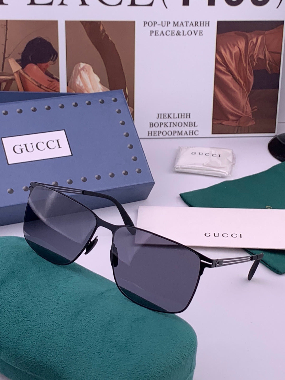 Gucci G7710 Fashion Gold Lens Sunglasses for Men & Women - detail image 2