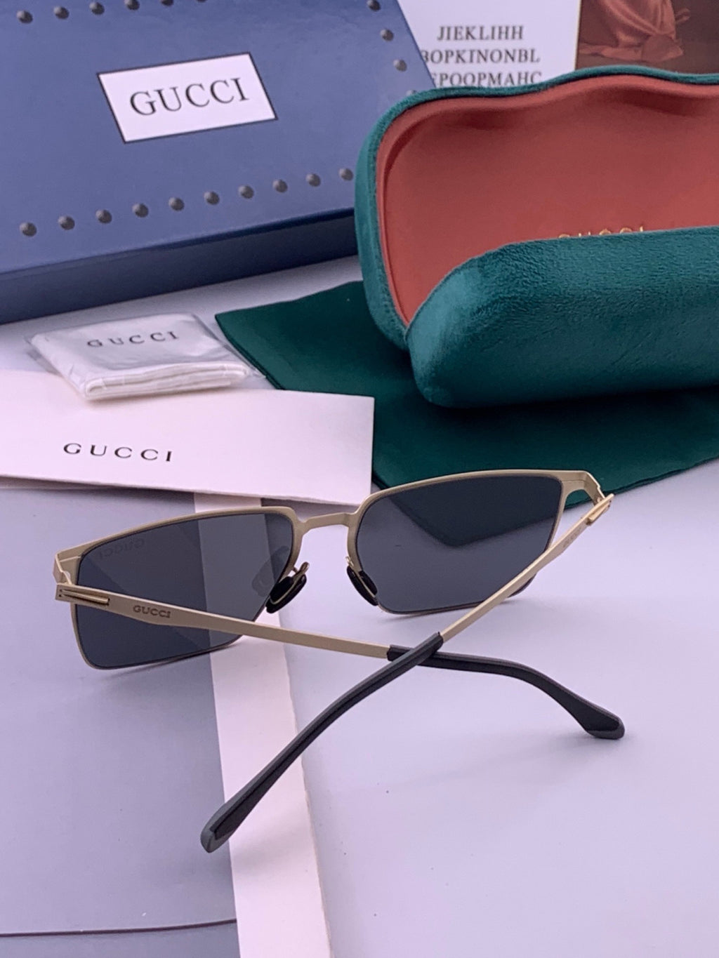 Gucci G9881 Fashion Gold Lens Sunglasses for Men & Women - detail image 5