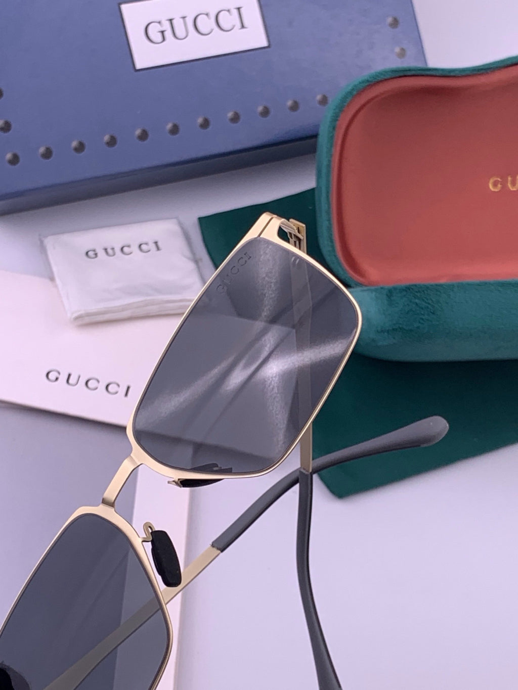 Gucci G9881 Fashion Gold Lens Sunglasses for Men & Women - detail image 3
