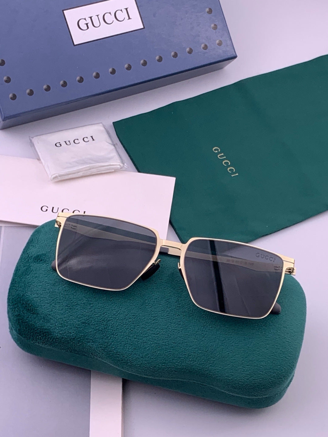Gucci G9881 Fashion Gold Lens Sunglasses for Men & Women - detail image 7
