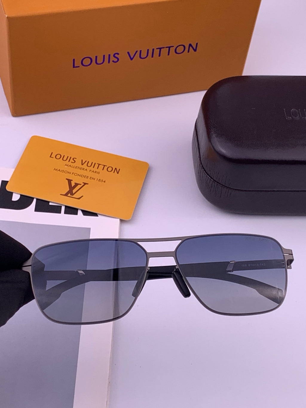 Louis Vuitton L816 Fashion Gold Lens Sunglasses for Men & Women - 448556