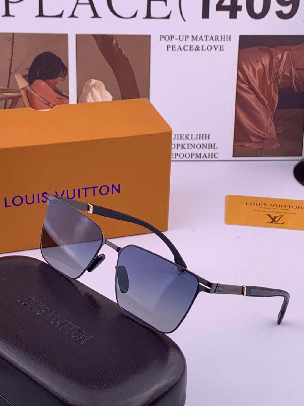 Louis Vuitton L516 Fashion Gold Lens Sunglasses for Men & Women - 448561 - detail image 2