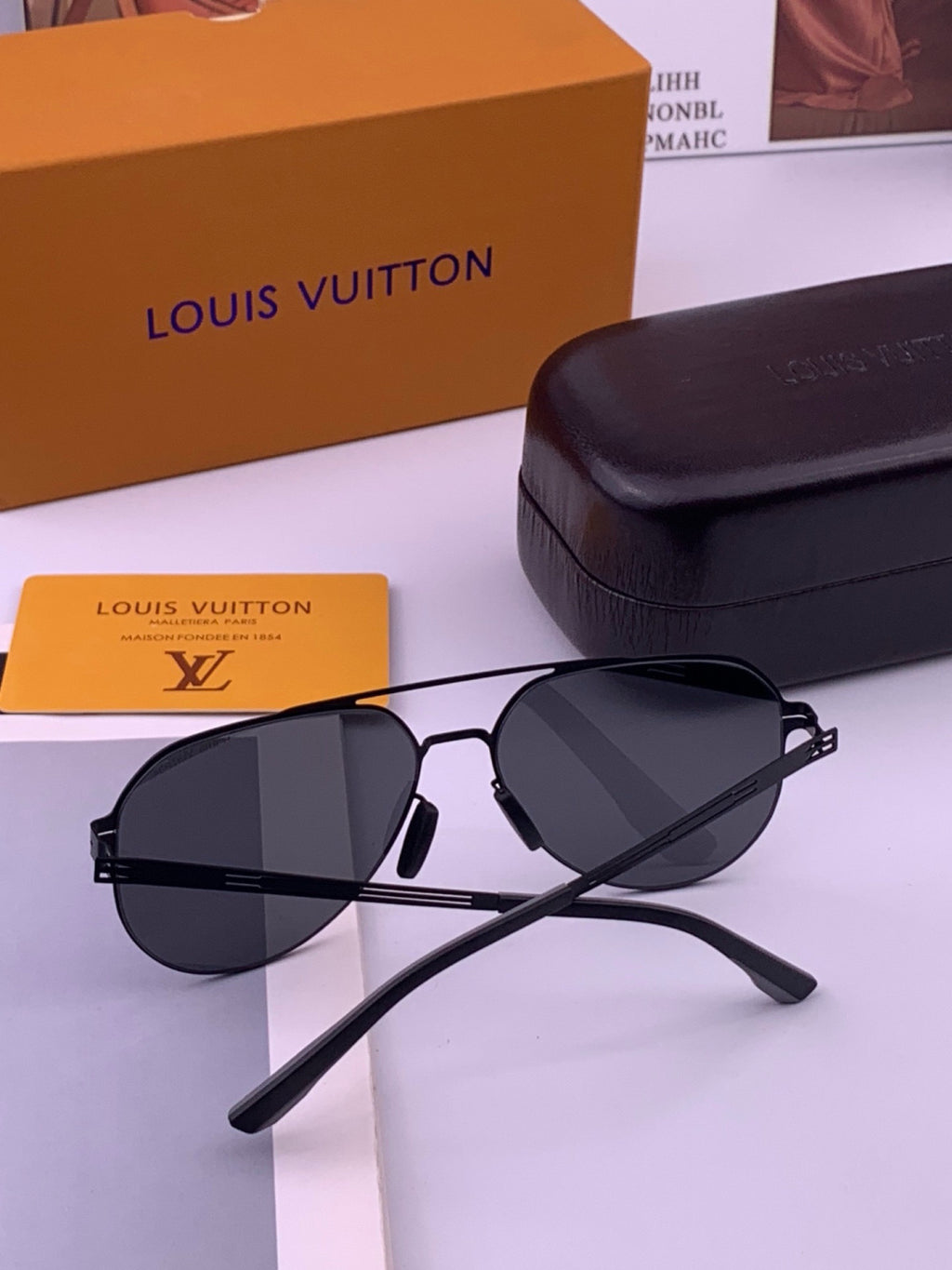 Louis Vuitton L39 Fashion Gold Lens Sunglasses for Men & Women - 448563 - detail image 6