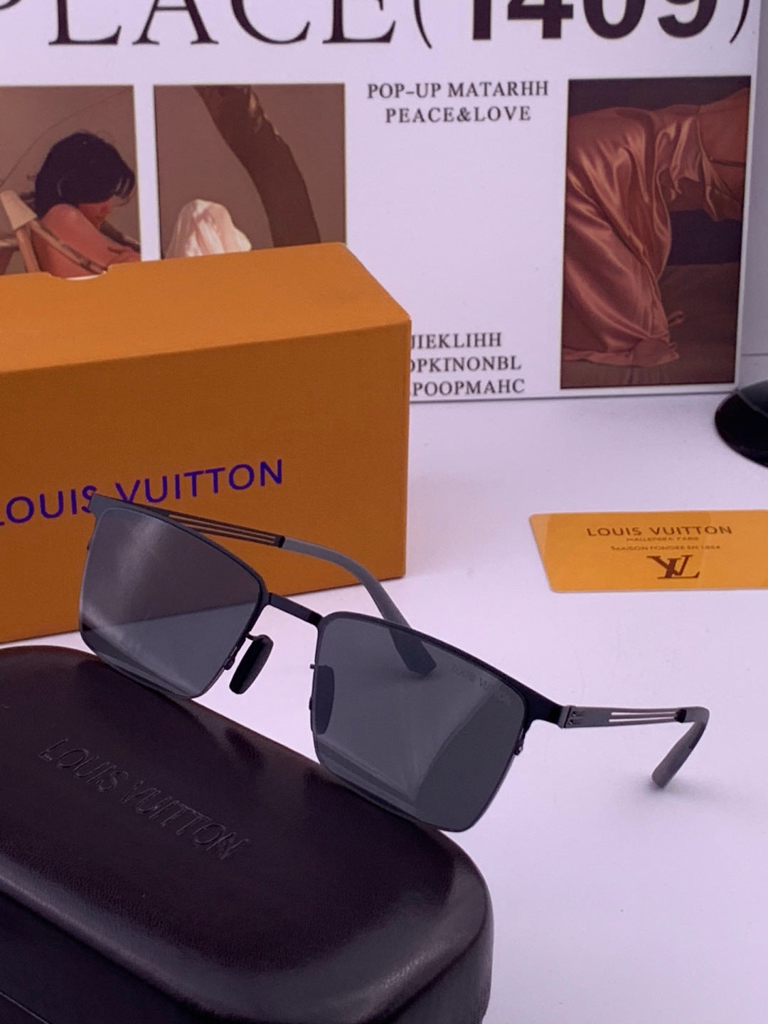 Louis Vuitton L510 Fashion Gold Lens Sunglasses for Men & Women - detail image 2