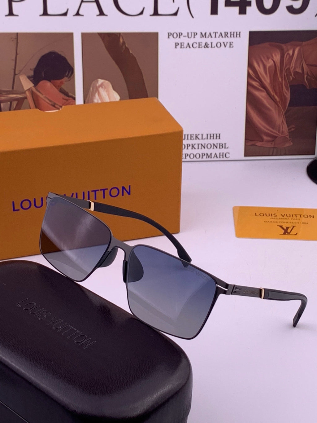 Louis Vuitton L316 Fashion Gold Lens Sunglasses for Men & Women - detail image 2