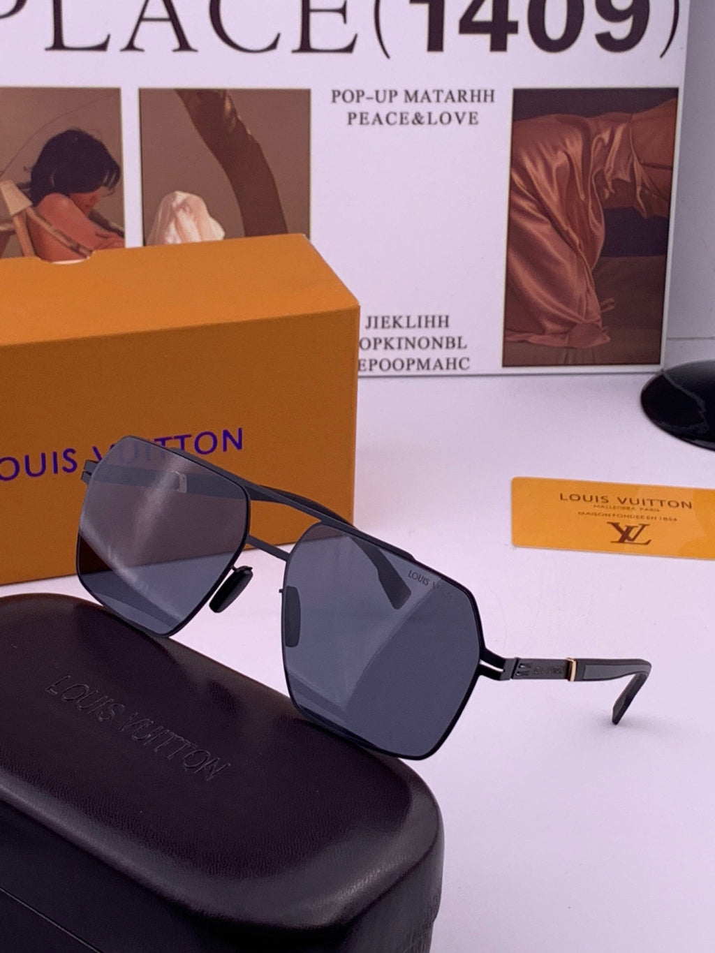 Louis Vuitton L313 Fashion Gold Lens Sunglasses for Men & Women - 448572 - detail image 2