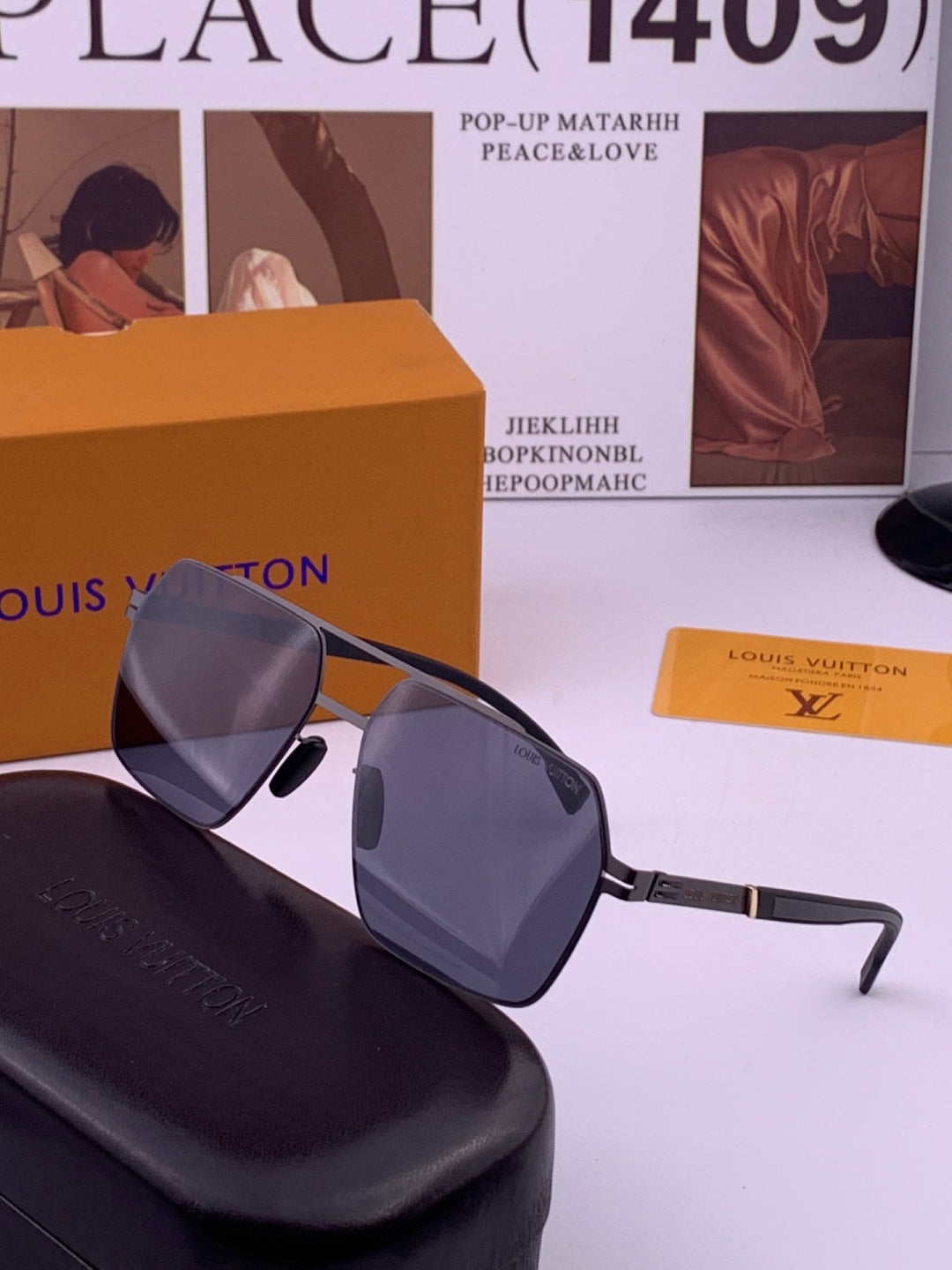 Louis Vuitton L313 Fashion Gold Lens Sunglasses for Men & Women - detail image 3