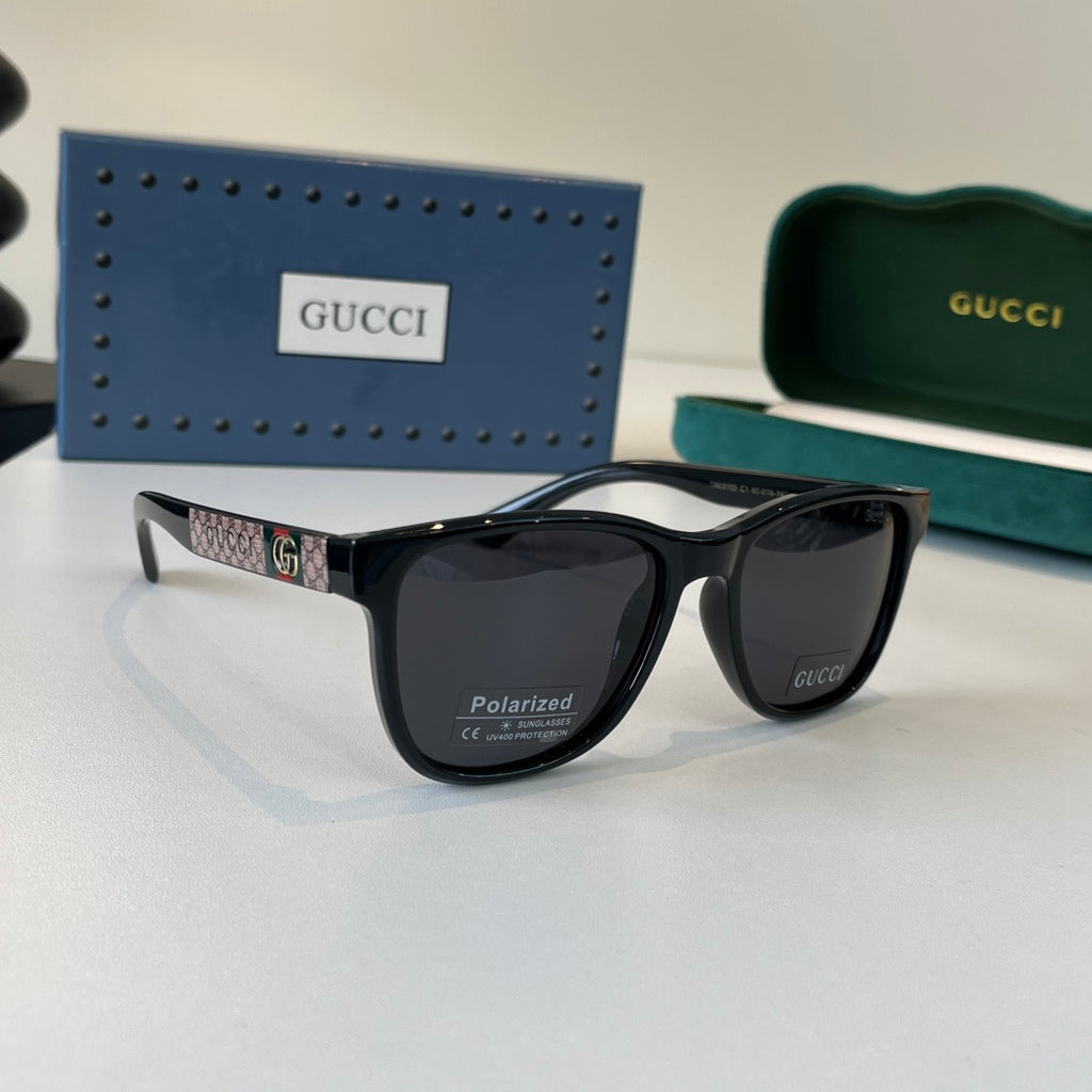 Gucci Oversized Black Lens Sunglasses for Men - 486450