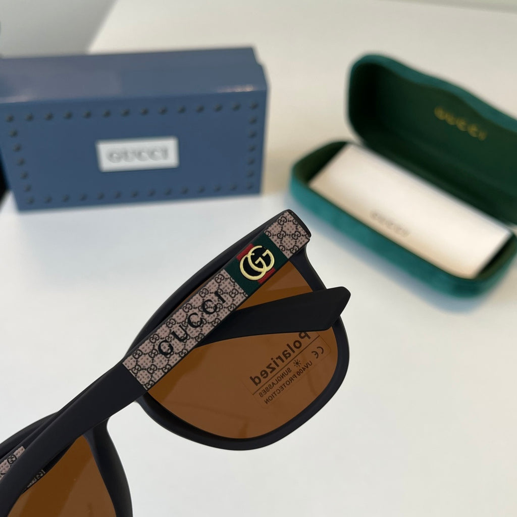 Gucci Oversized Black Lens Sunglasses for Men - detail image 7