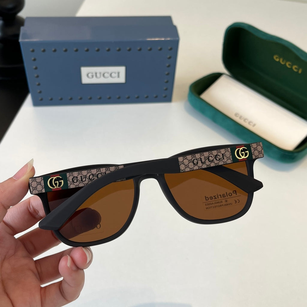 Gucci Oversized Black Lens Sunglasses for Men - detail image 8