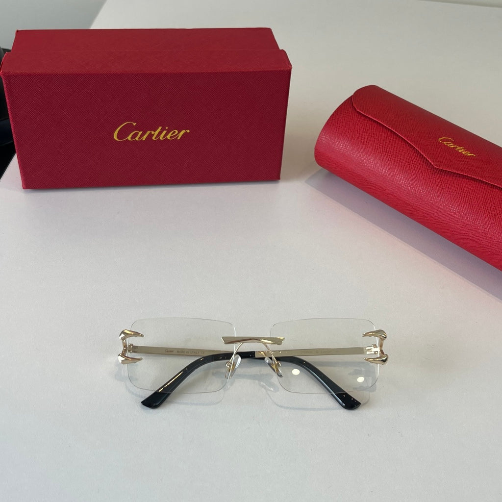Cartier Lightweight Metal Rimless Silver Lens Sunglasses for Men & Wo - 465860 - detail image 4