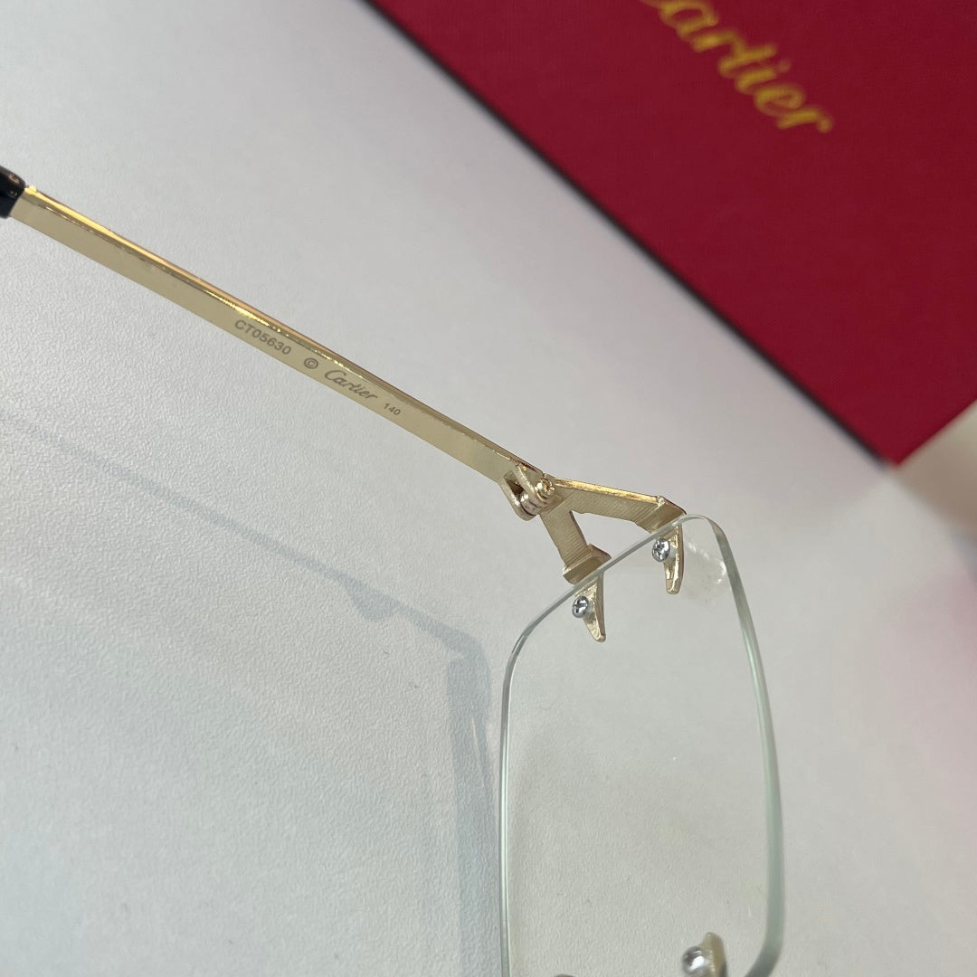 Cartier Lightweight Metal Rimless Silver Lens Sunglasses for Men & Wo - 465860 - detail image 8