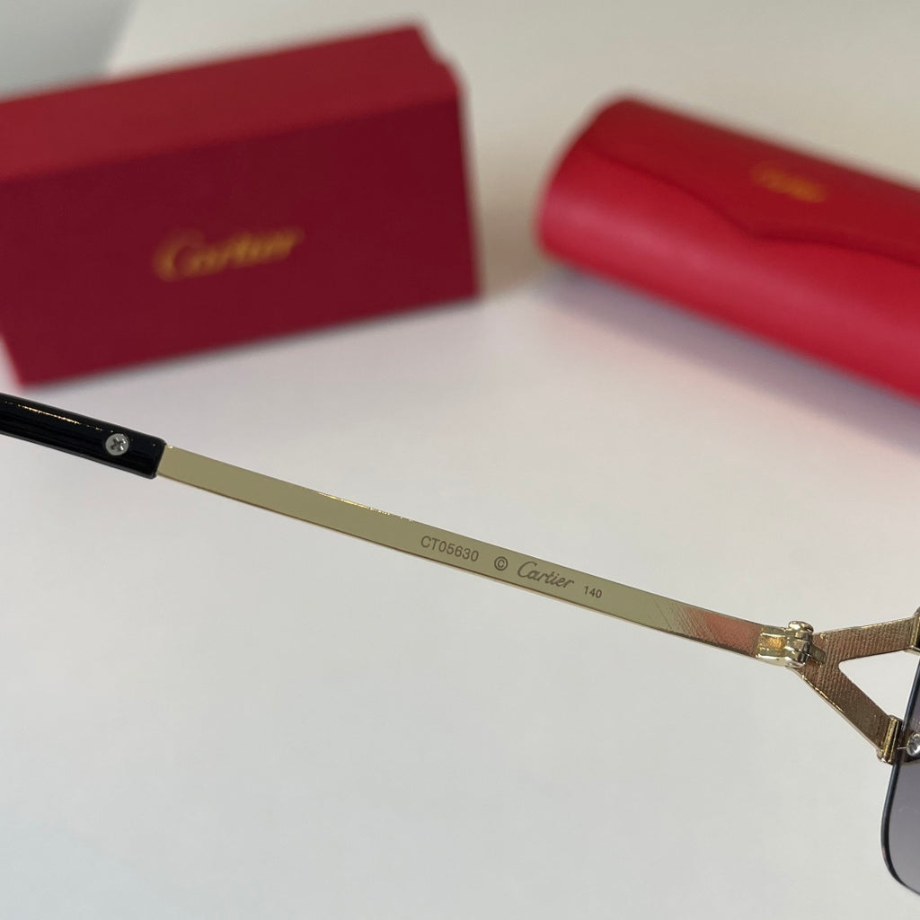Cartier Lightweight Metal Rimless Silver Lens Sunglasses for Men & Wo - 465861 - detail image 9