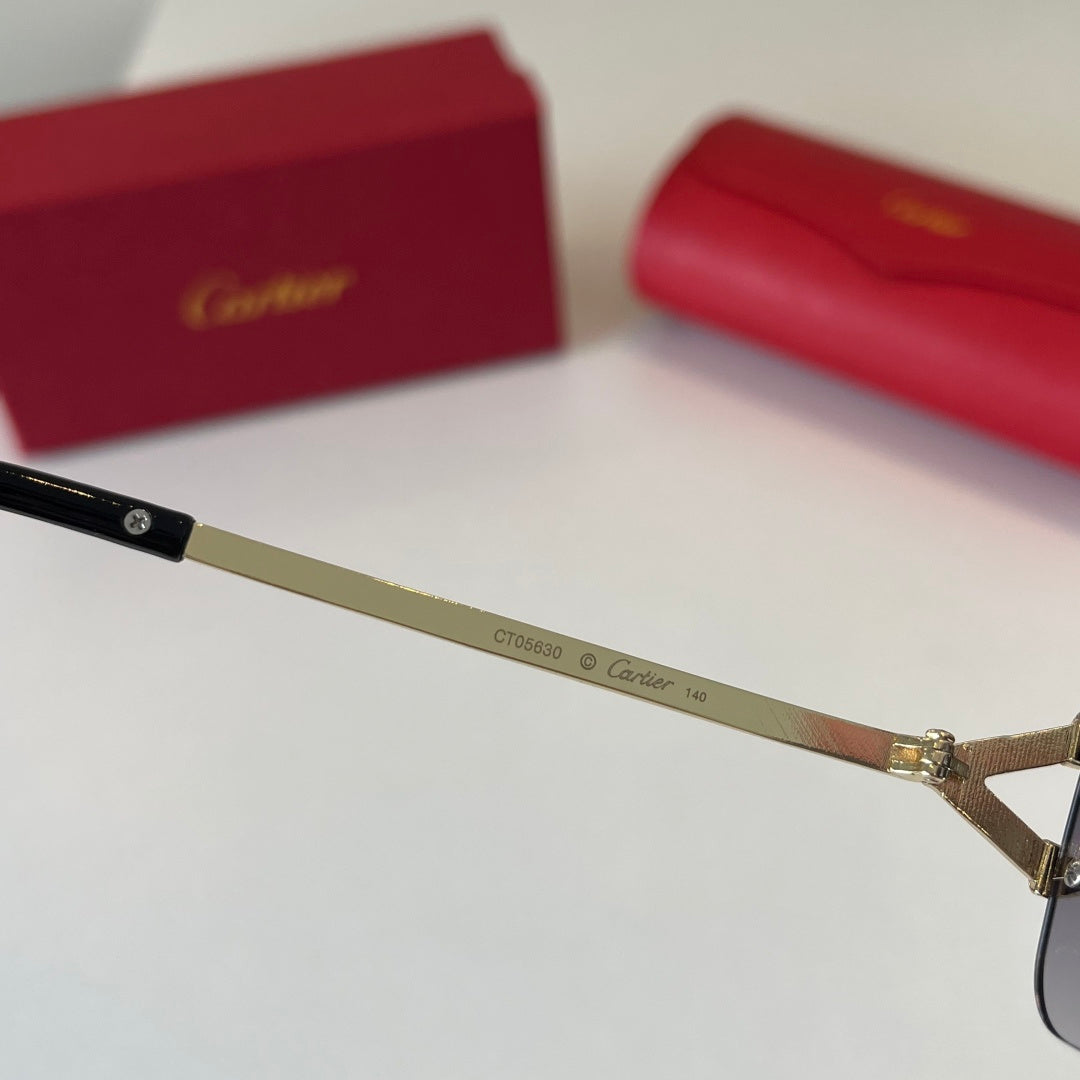 Cartier Lightweight Metal Rimless Silver Lens Sunglasses for Men & Wo - 465861 - detail image 9