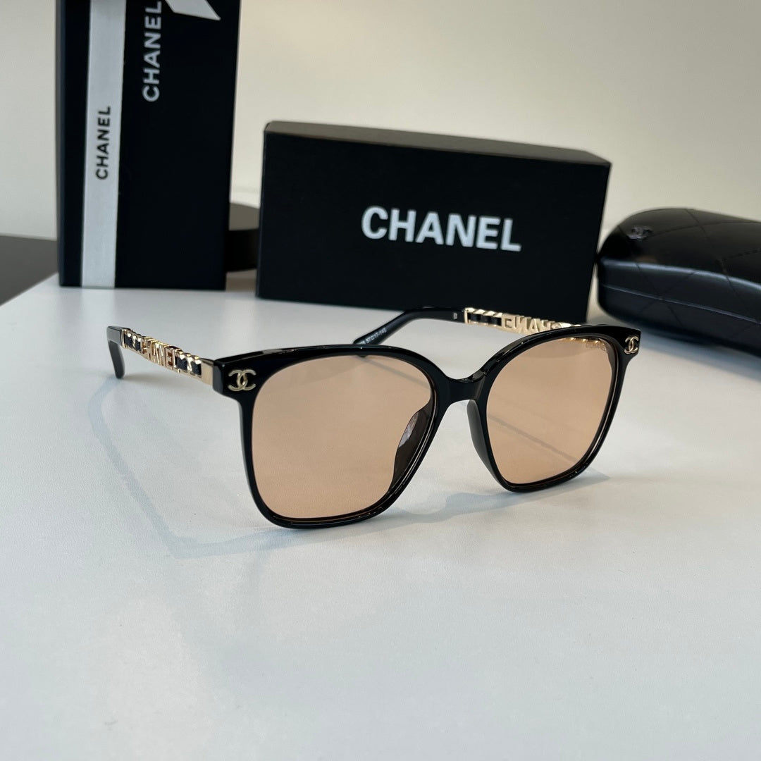 Chanel Fashion Gold Lens Sunglasses for Men & Women - 486526