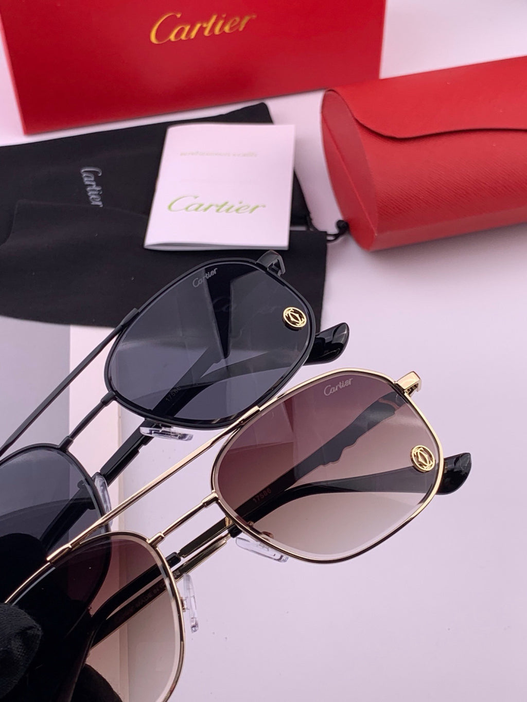Cartier K61758 Fashion Pink Lens Sunglasses for Men & Women - 465872 - detail image 5