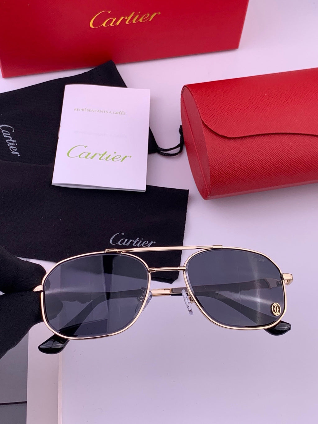 Cartier K61758 Fashion Pink Lens Sunglasses for Men & Women - 465873 - detail image 4