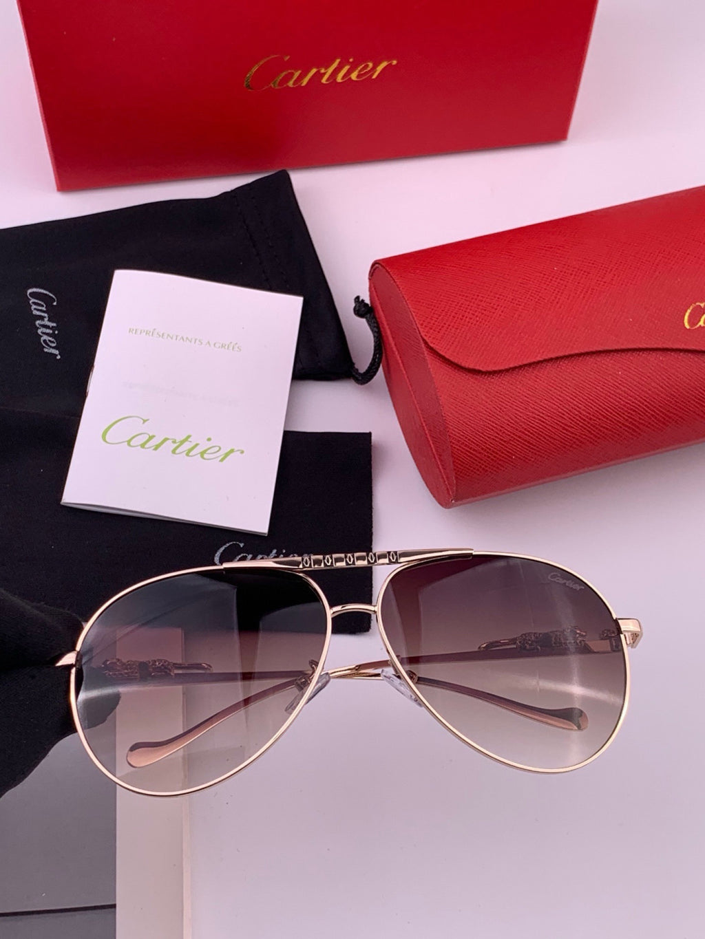 Cartier K41758 Fashion Black Lens Sunglasses for Men & Women - 465875 - detail image 3