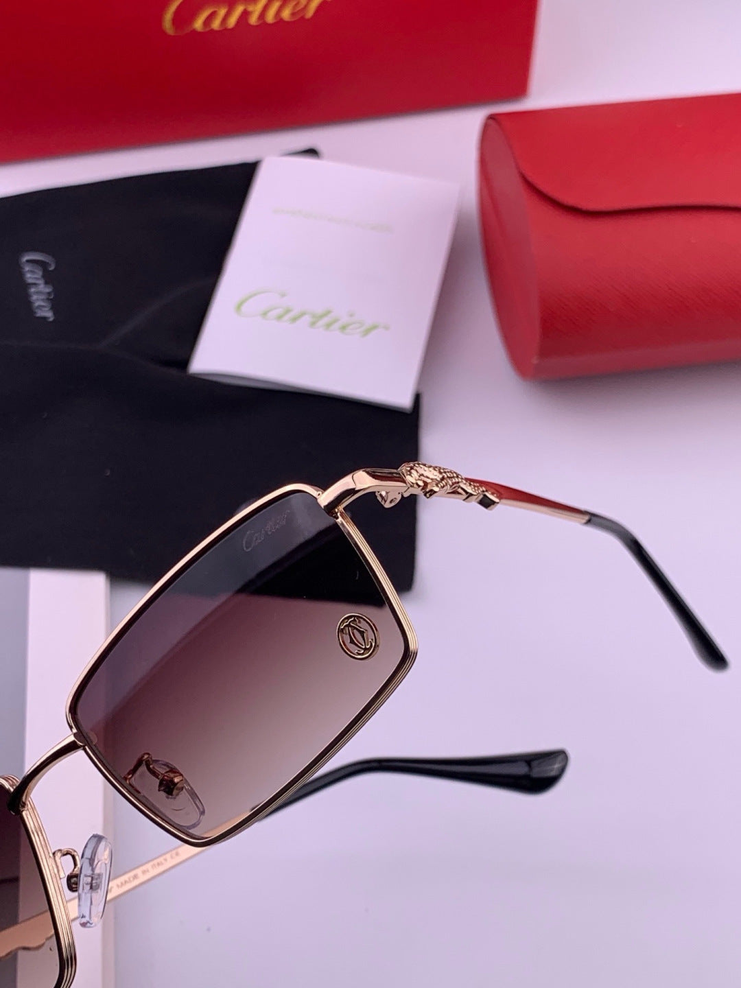Cartier K51758 Fashion Black Lens Sunglasses for Men & Women - 465877 - detail image 3