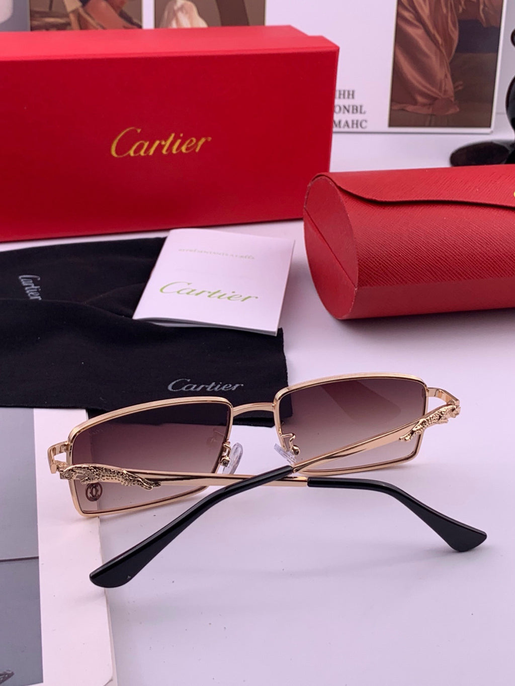 Cartier K51758 Fashion Black Lens Sunglasses for Men & Women - 465878 - detail image 6
