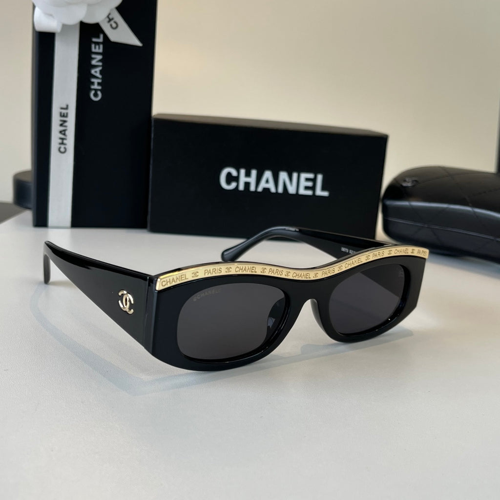 Chanel Fashion Black Lens Sunglasses for Men & Women - 486530