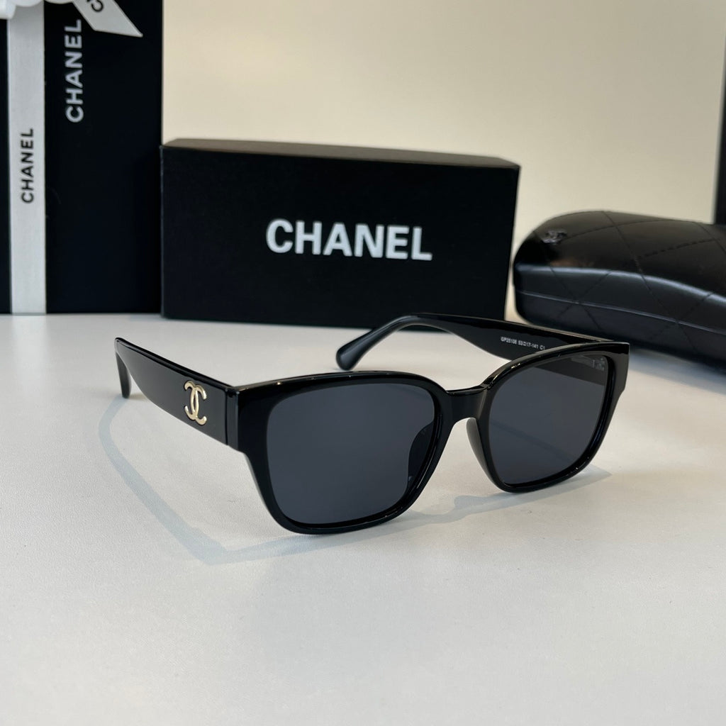Chanel Oversized Black Lens Sunglasses for Men & Women - 486534
