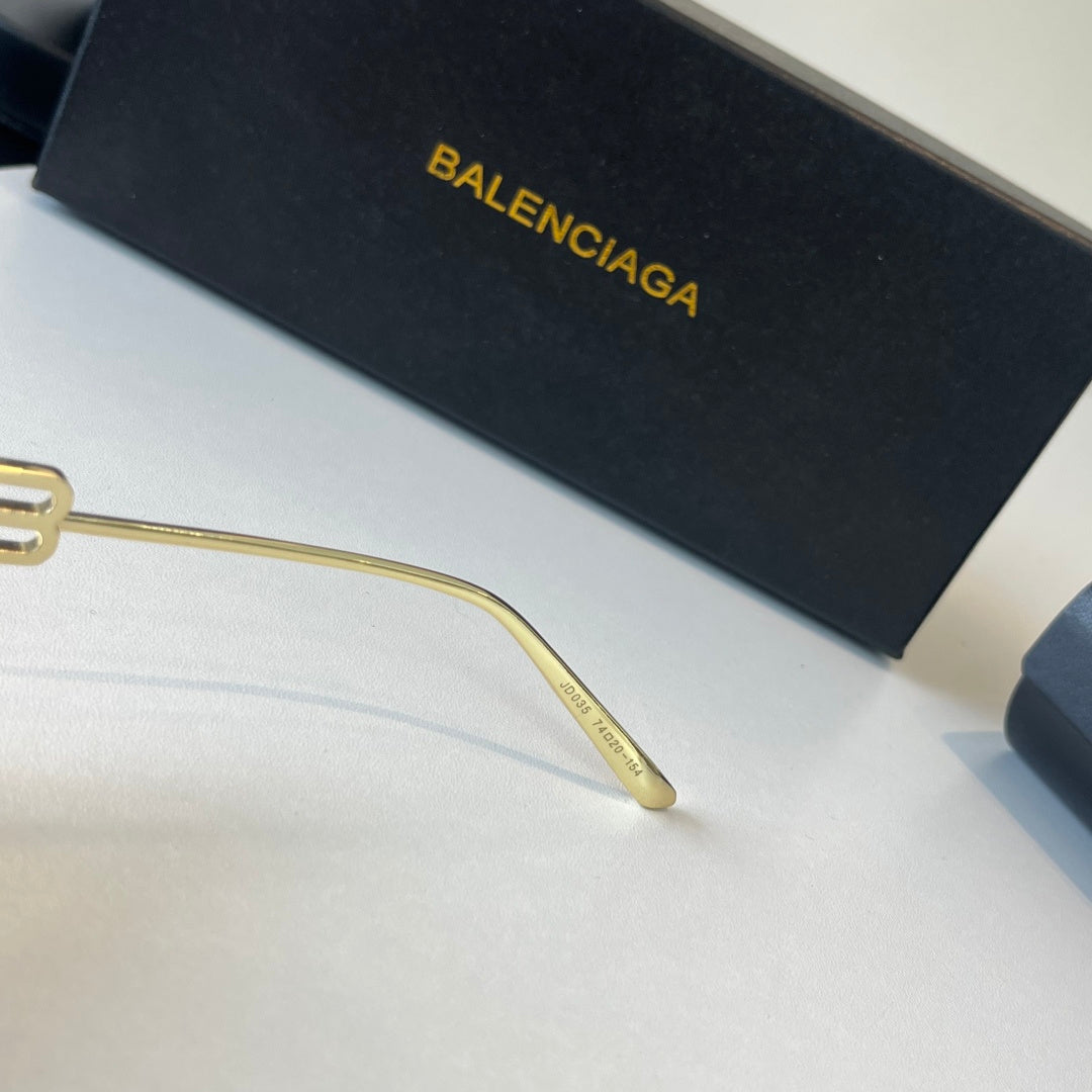 Balenciaga Rectangular Brown Lens Sunglasses for Men & Women - 487537 - detail image 8