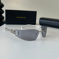Balenciaga Rectangular Silver Lens Sunglasses for Men & Women - 487538