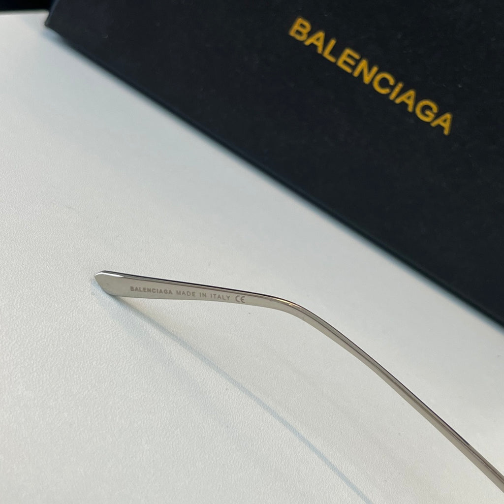 Balenciaga Rectangular Silver Lens Sunglasses for Men & Women - 487538 - detail image 7