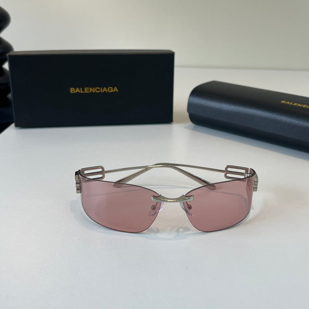 Balenciaga Rectangular Silver Lens Sunglasses for Men & Women - 487539 - detail image 4