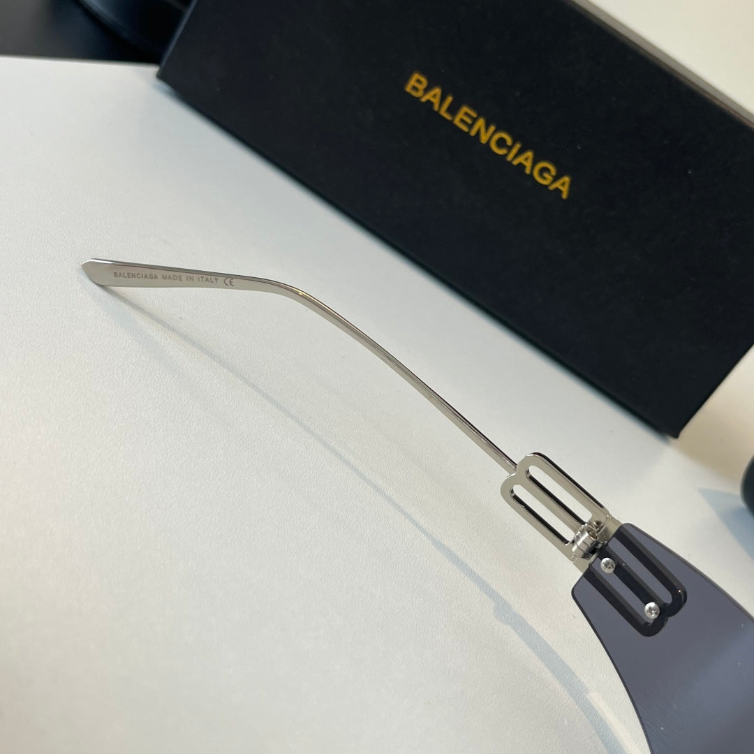 Balenciaga Rectangular Silver Lens Sunglasses for Men & Women - 466020 - detail image 8