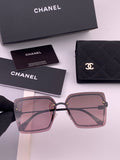 Chanel CH8791 Lightweight Rimless Gold Lens Sunglasses for Women